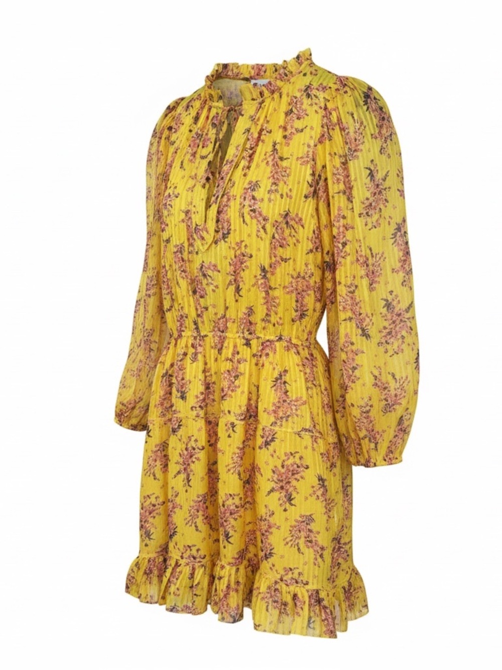Ulla Johnson Brienne Silk Mini Dress XS / 0 Yellow